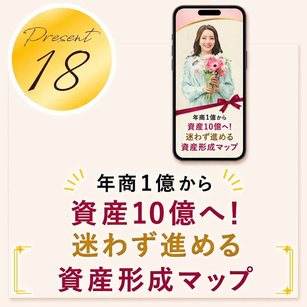年商1億から資産10億へ！迷わず進める資産形成マップ